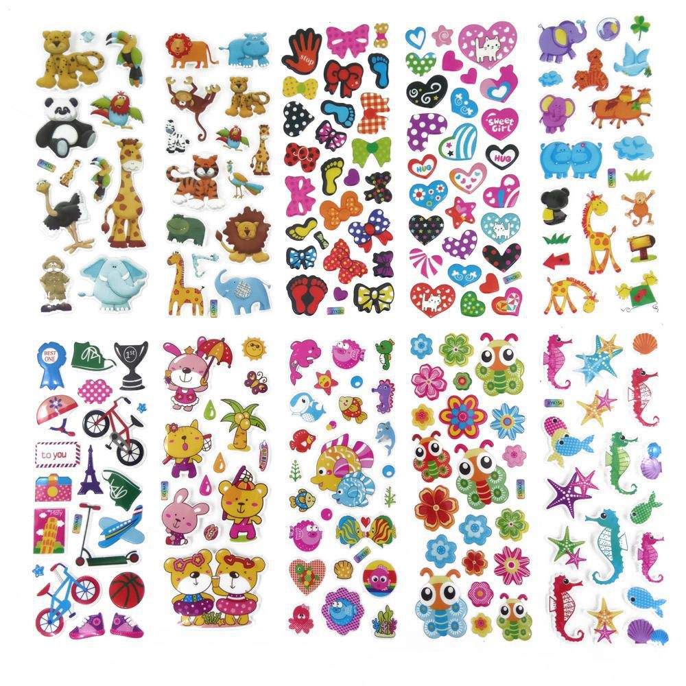 FREESHIP ĐƠN 99K_ Set 10 tấm hình dán sticker dễ thương cho bé
