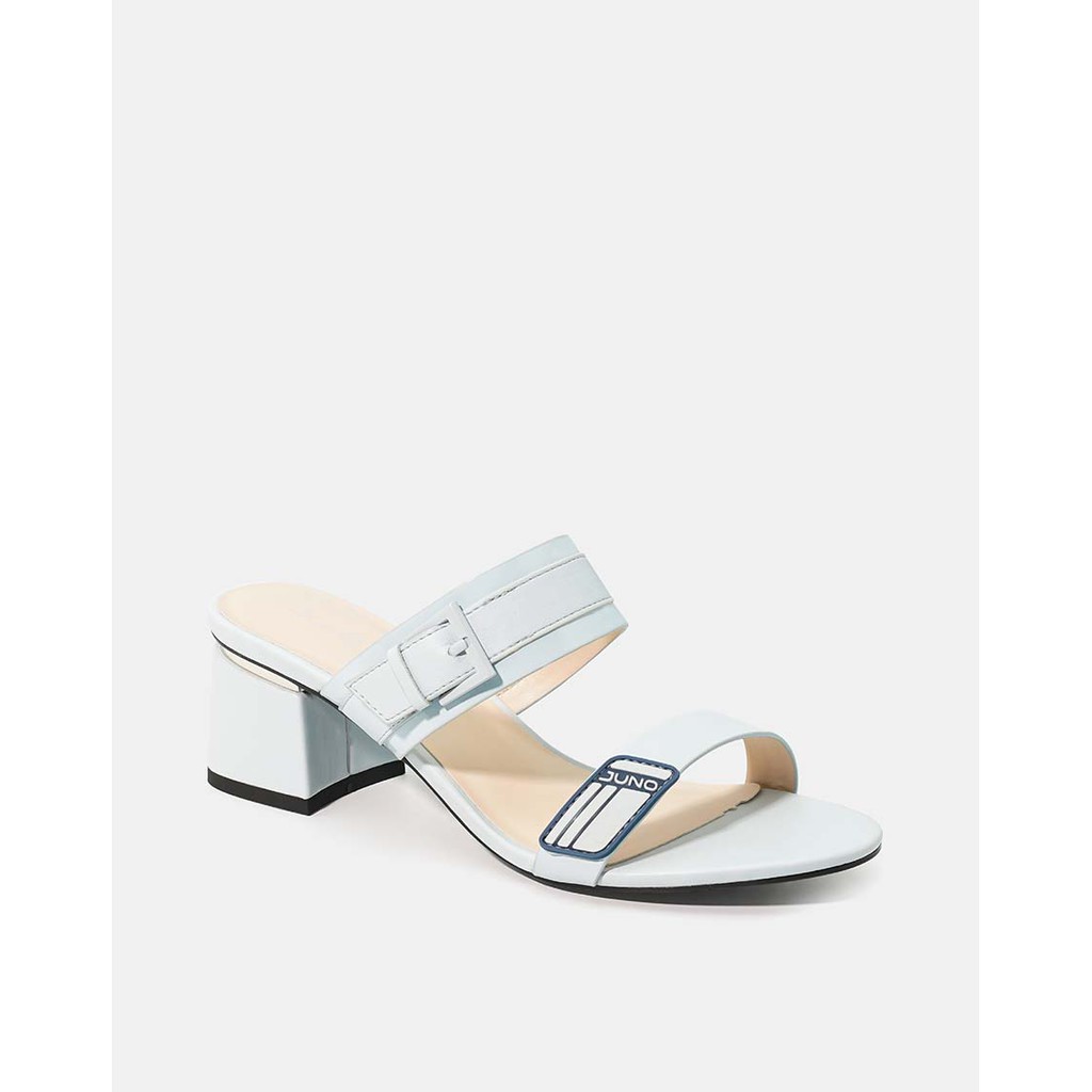 JUNO - Giày Sandal Gót Vuông Viền Kim Loại - SD07048