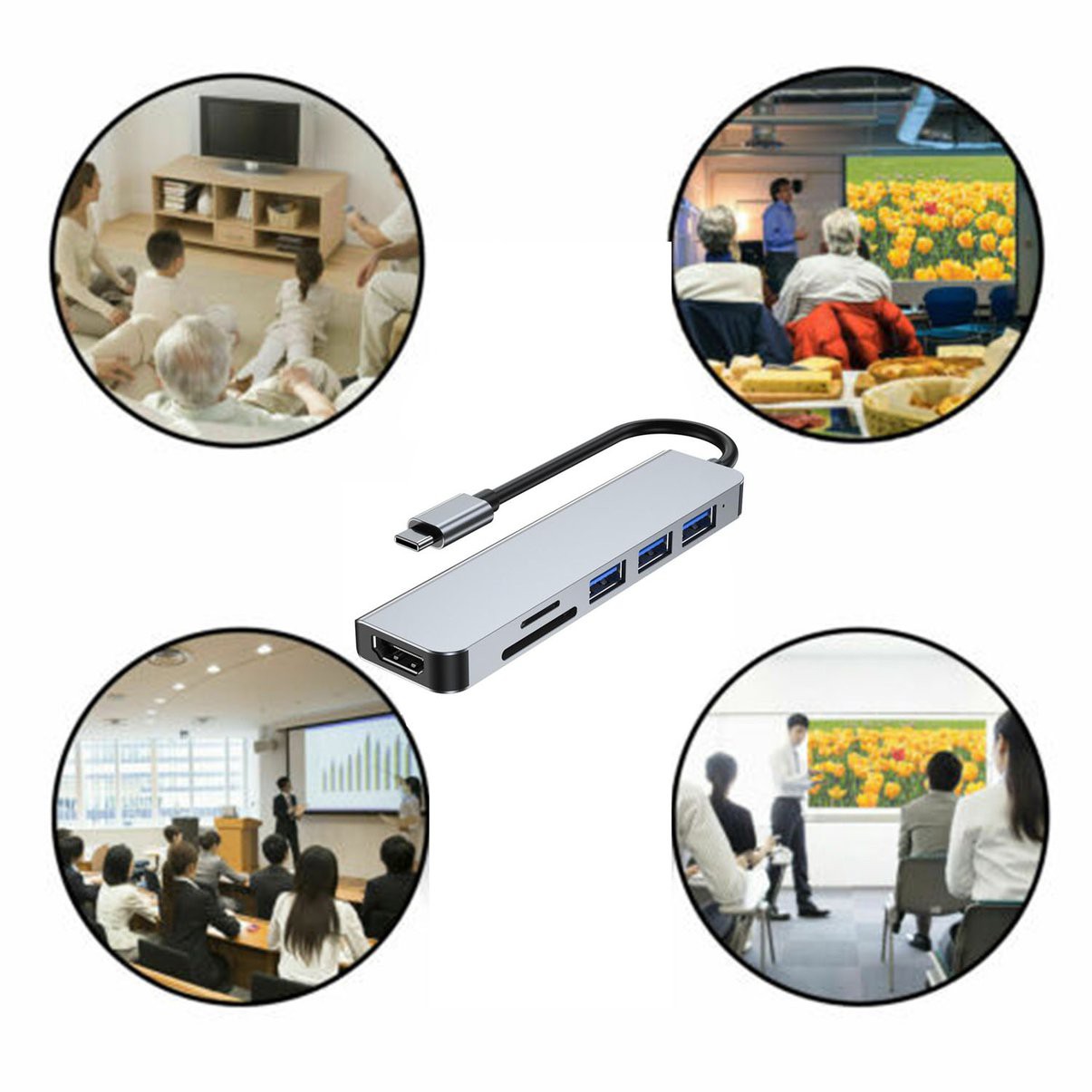 Bộ Sạc Đa Năng 6 Trong 1 | BigBuy360 - bigbuy360.vn