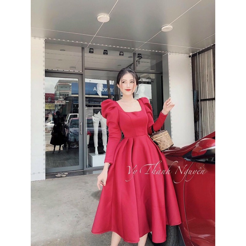 đầm xoè tay phồng ( kèm ảnh và video 1000%)