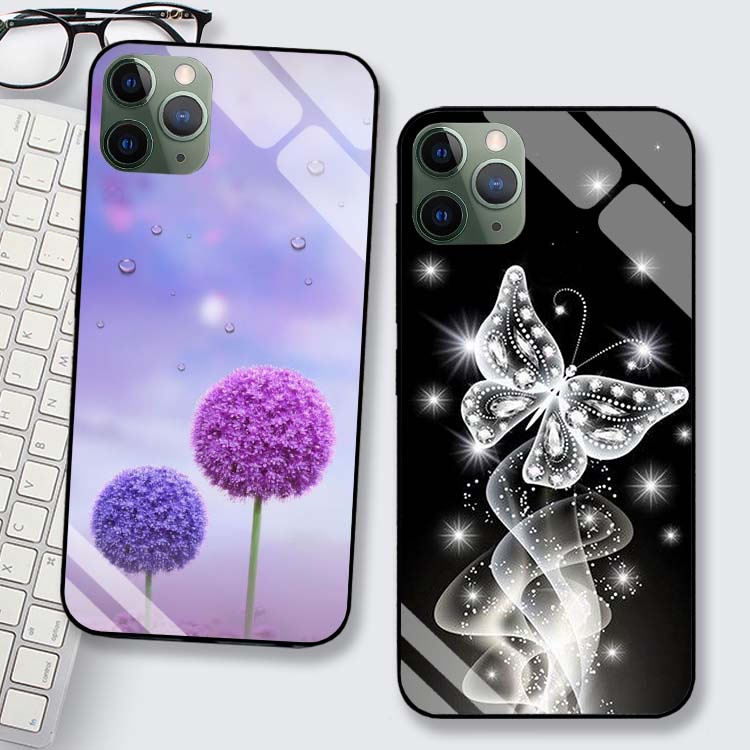 Ốp IPHONE 11, 11 Pro, 11 Promax Lưng Kính Cường Lực Cao Cấp Mới Nhất