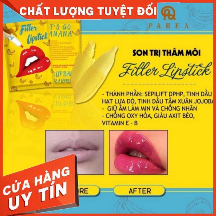 [Mua 1 tặng 1] 𝐒𝐎𝐍 𝐇𝐎̂̀𝐍𝐆 𝐌𝐎̂𝐈 𝐓𝐇𝐀̂𝐌 𝐅𝐈𝐋𝐋𝐄𝐑 𝐋𝐈𝐏𝐒𝐓𝐈𝐂𝐊 - Son Khử Thâm Môi Parea Chính Hãng | BigBuy360 - bigbuy360.vn