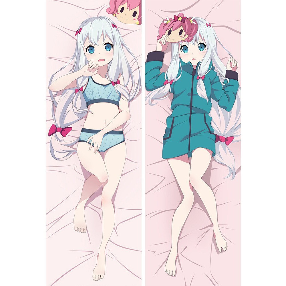 Gối ôm dài anime sagiri có ruột bông 1mx40cm (nhận in theo yêu cầu)
