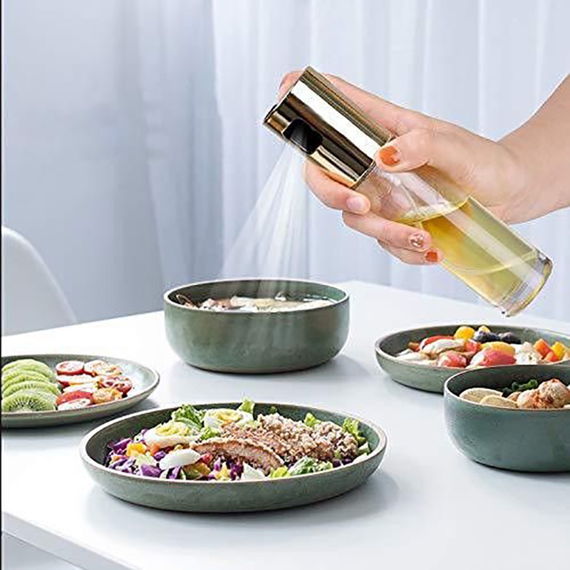 Bình xịt dầu ăn cầm tay tiện dụng dạng phun sương cao cấp dung tích 100ml. Bình thủy tinh mini