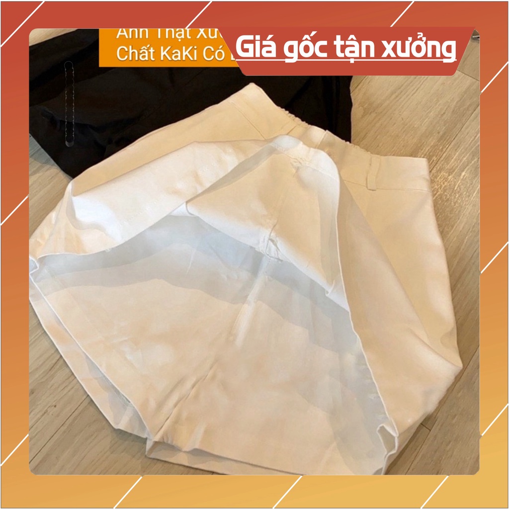 Quần Giả Váy Nữ Lưng Thun Chất Vải Kaki Có Lót Quần Bên Trong Lên Dáng Siêu Xinh Có Bigsize