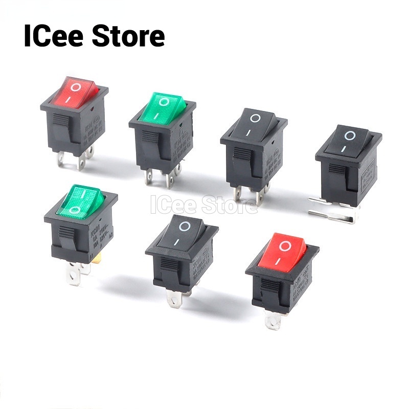 Set 5 Công Tắc Bập Bênh KCD1 21 * 15mm 6A / 250V AC 10A / 125V AC 2Pin 3Pin 4Pin ON-OFF-ON