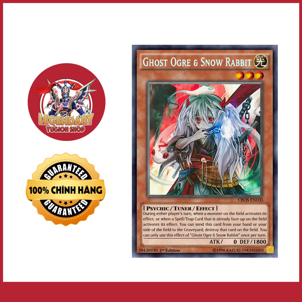 [JP][Thẻ Bài Yugioh Chính Hãng] Ghost Ogre &amp; Snow Rabbit