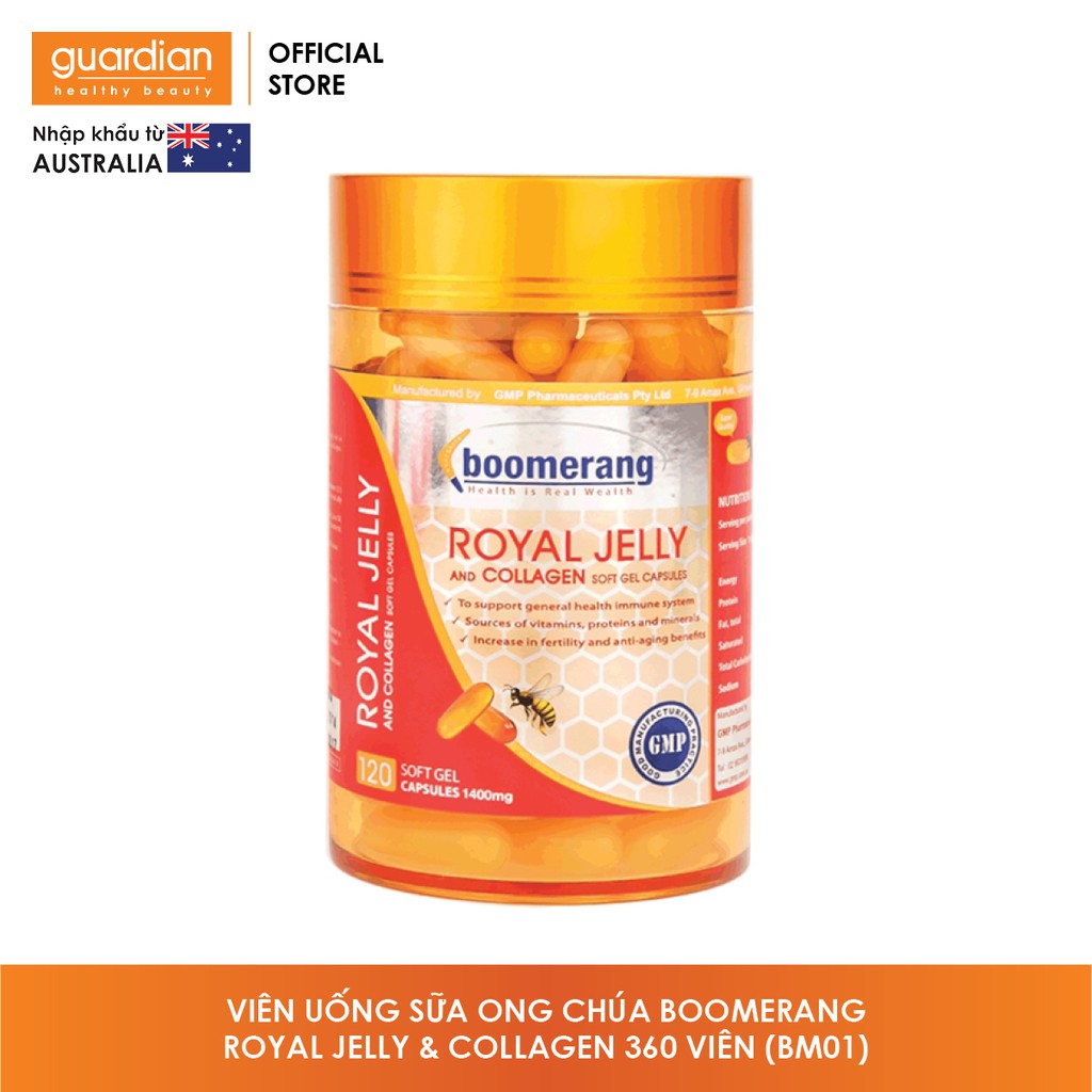 Viên uống sữa ong chúa Royal Collagen Boomerang 360 viên BM01 | Thế Giới Skin Care