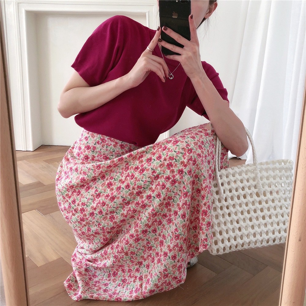 Chân váy voan hoa nhí 40202 CHERRYCOCO