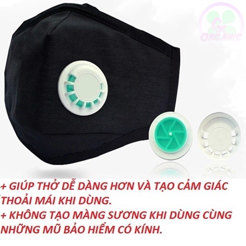 KHẨU TRANG CHỐNG BỤI PM2.5 - CÓ THỂ GIẶT và TÁI SỬ DỤNG - CxOrganicShop | BigBuy360 - bigbuy360.vn