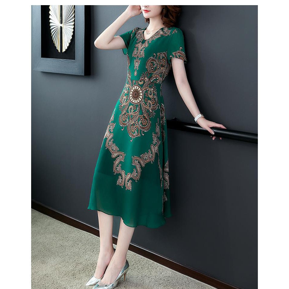 VÁY ĐẦM TRUNG NIÊN CAO CẤP - KIỂU ĐẦM TRUNG NIÊN ĐẸP DÁNG XÒE VOAN 2 LỚP,  - ĐẦM TRUNG NIÊN ĐẸP 3189 3254 3323
