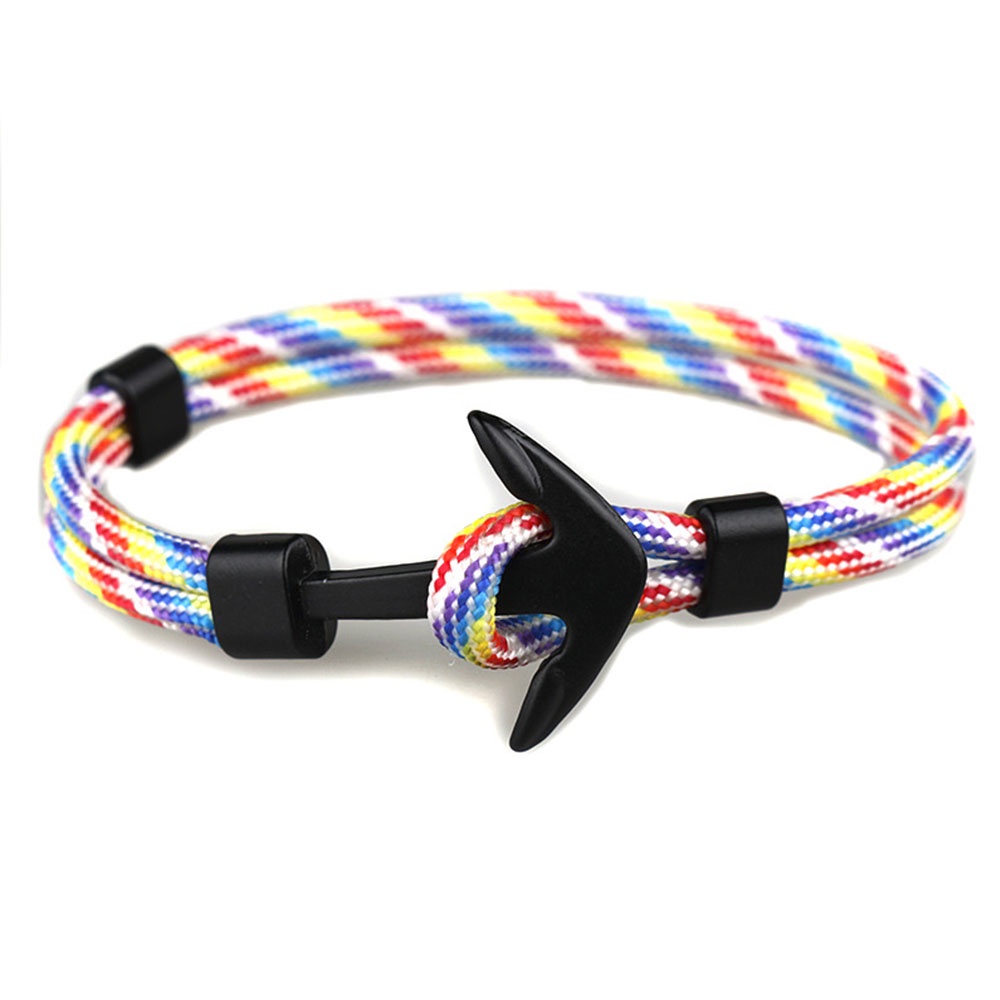 1 Vòng Tay Dây Thừng Điều Chỉnh Phong Cách punk Thời Trang unisex