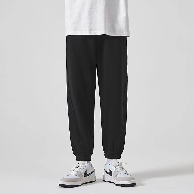 Quần jogger nam nỉ da cá bo chun ống rộng không xù TAHINO