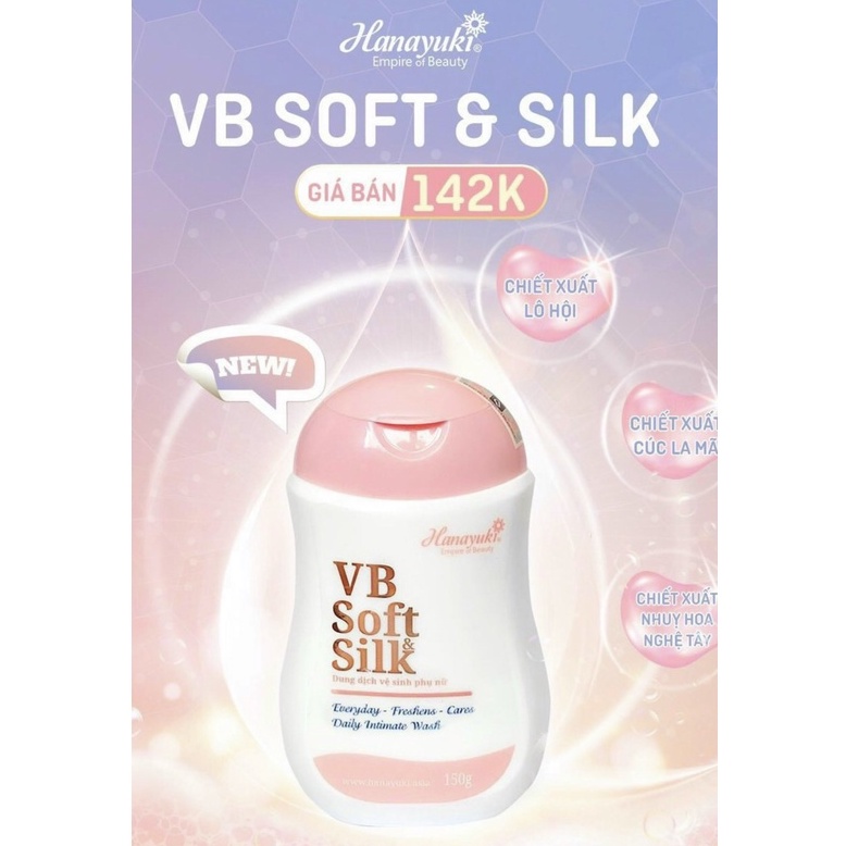 Dung Dịch Vệ Sinh Hana Soft Silk Hồng HANAYUKI mẫu mới [ Chính Hãng ]