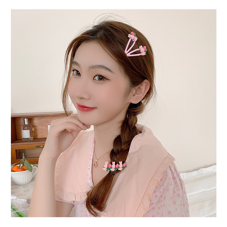 (MớI) Kẹp TóC HìNh Hoa Tulip Dễ Thương Cho Nữ