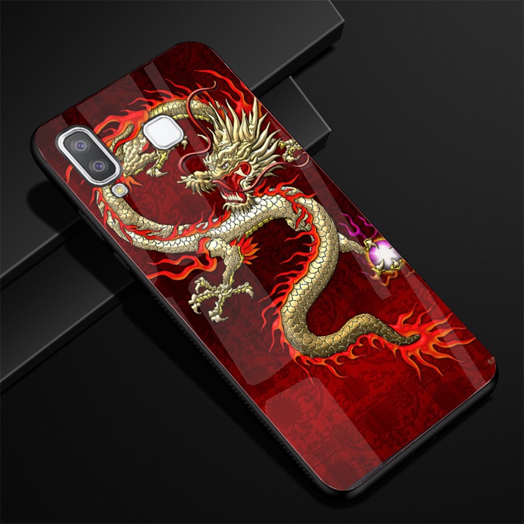 Ốp Lưng Kính SAMSUNG GALAXY A8 STAR Hình in 3D sáng bóng cao cấp