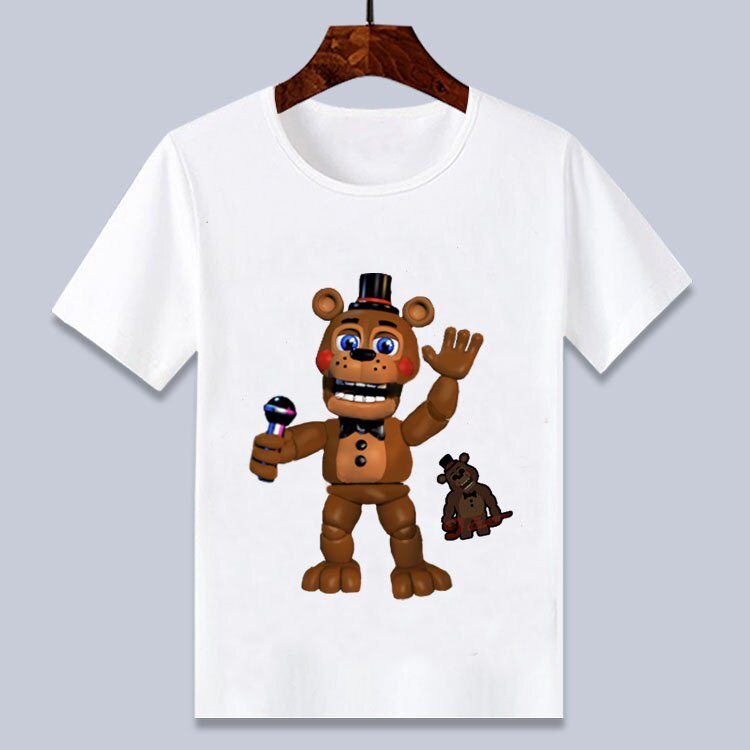 Áo Thun Ngắn Tay In Hoạt Hình 3D Five Night At Freddy Fnaf Dành Cho Trẻ