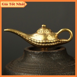 Tượng đồng mini phong thủy thần đèn aladin trang trí vật phẩm phong thủy
