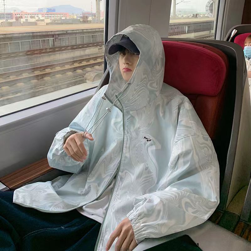 Áo khoác chống nắng sinh viên dáng rộng phong cách Hàn Quốc mẫu mới dài tay mùa hè