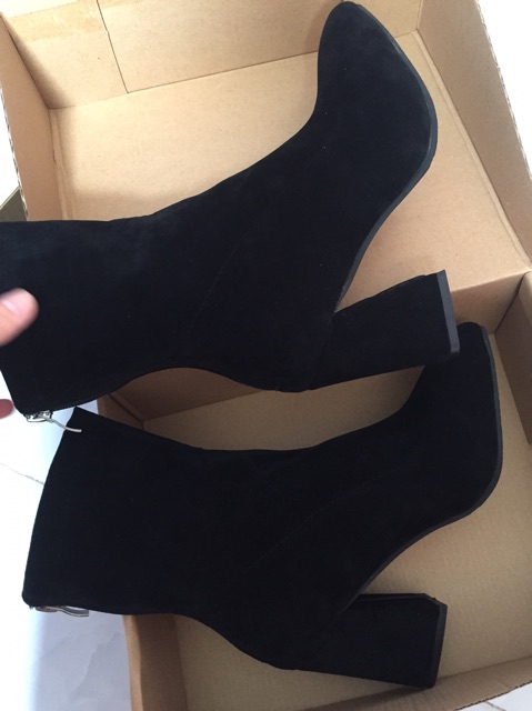 Boot Lửng Thu Đông 7 Phân Gót Trụ (Khoá Sau và Khoá Cạnh) | BigBuy360 - bigbuy360.vn