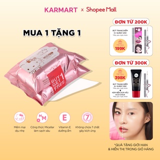 Khăn giấy tẩy trang Hello Kitty Cathy Doll Micellar Cleansing Water Makeup Wipes 30 tờ