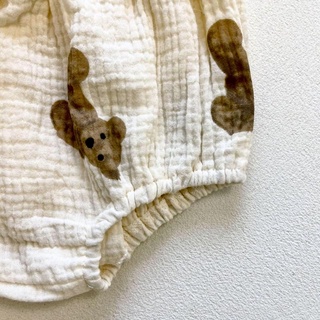 bộ xô muslin hình gấu