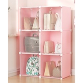 TỦ NHỰA GHÉP- TỦ QUẦN ÁO 6 Ô- TỦ ĐỰNG TÚI XÁCH. Tặng móc treo quần áo