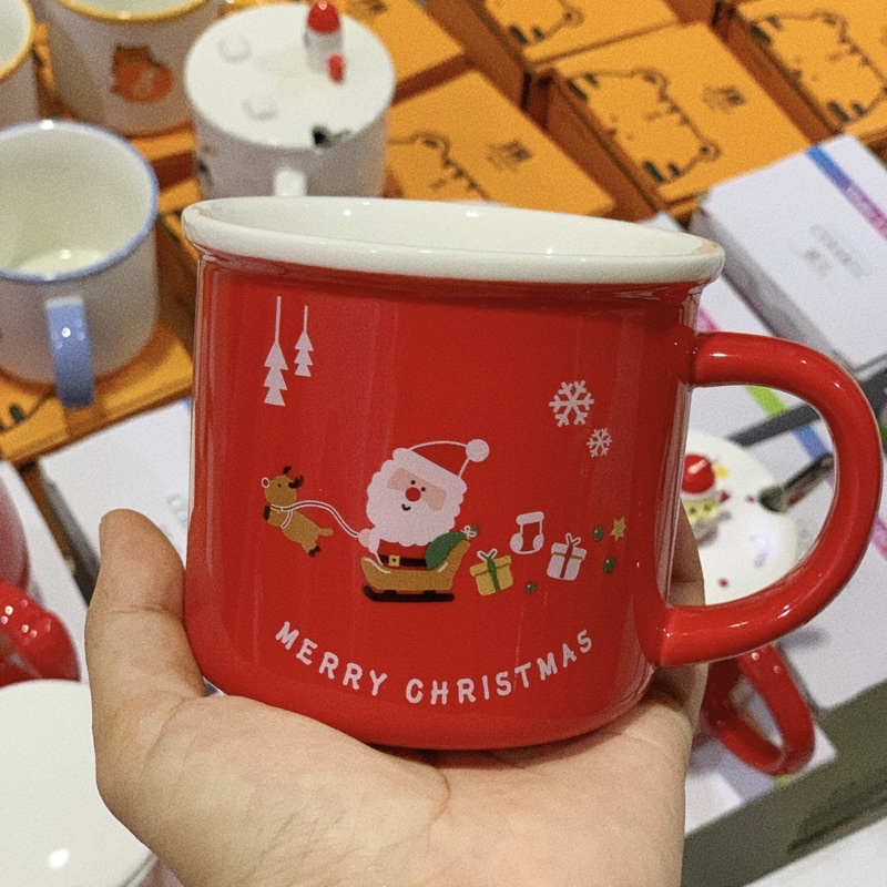 [Hình thật-có clip tự quay ] loại cao cấp | Noel | Quà tặng Noel | Quà tặng Giáng Sinh | Ly Christmas | Ly sứ| Quà Noel | BigBuy360 - bigbuy360.vn