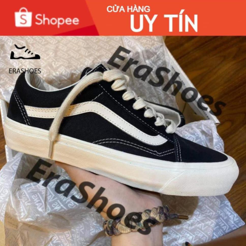 Giày Vans vault Old Skool Bản Chuẩn 11Trung [Vault-Da lộn] ( Ảnh chụp tại Shop)