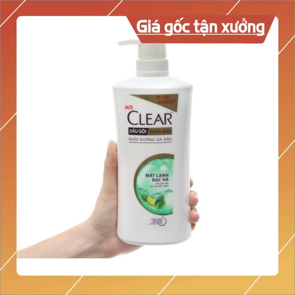 [ICLN9 giảm 5K cho đơn hàng 50k]  Dầu gội clear vòi bạc hà 650ml