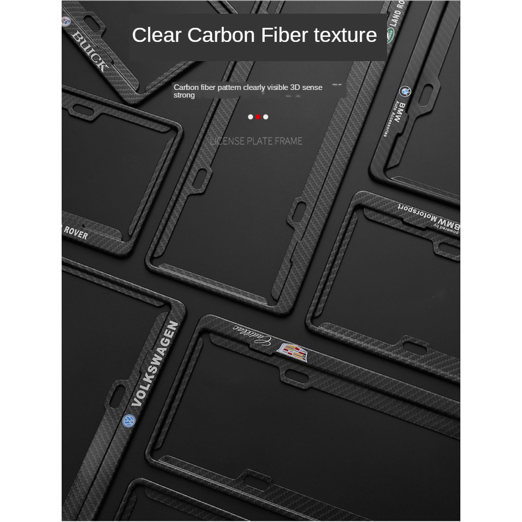 Khung bảo vệ biển số bằng sợi carbon cho xe Porsche Panamera/Macan/Cayenne/Taycan/917/718/911