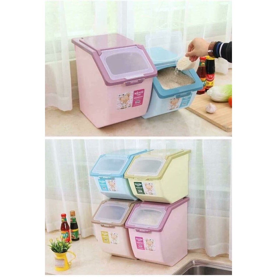 Thùng đựng gạo 15 kg tiện lợi- DMA Store