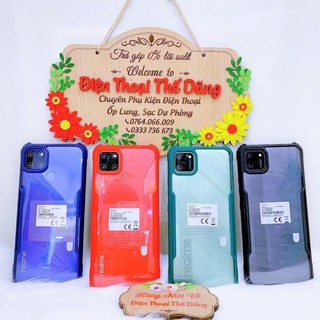 Ốp lưng Realme C11 viền màu trong suốt