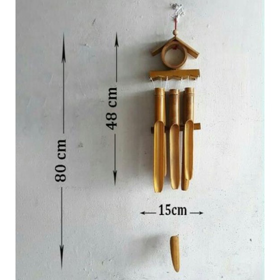 Xưởng sx- Chuông gió tre chuông gió trúc hình ngôi nhà - Tre VN