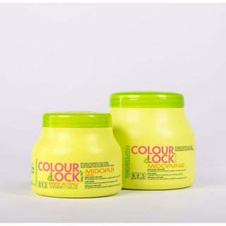 Kem ủ tóc phục hồi, tăng cường dinh dưỡng giúp khóa màu tóc Bes Lock Colour Midopla Mask 500ml, 1000ml