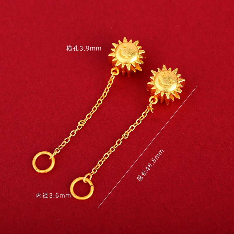 Vòng Đeo Tay Chuỗi Hạt Mặt Trời Mặt Trăng Mặt Trời Màu Vàng Kim Không Gây Dị Ứng Chống Oxy Hóa Chống Trượt Màu Sắc Thời Trang