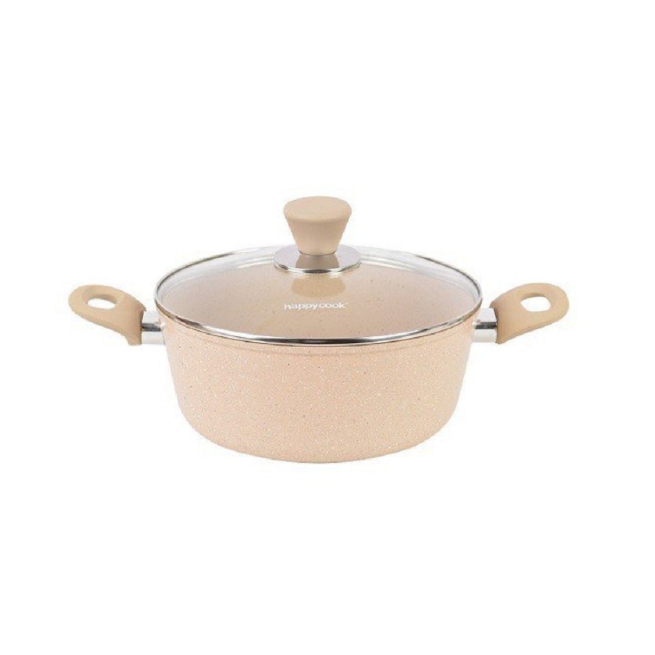 Nồi nhôm chống dính Happy Cook vân đá đáy từ Charm