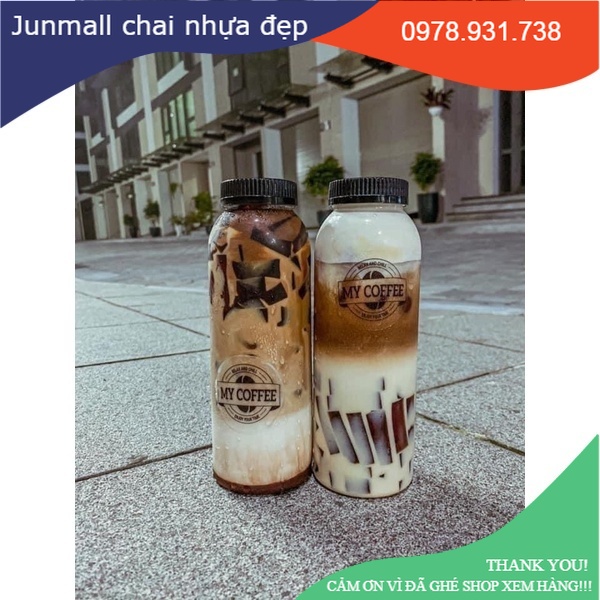 Chai nhựa 500ml, chai nhựa giá rẻ, chai nhựa đựng trà sữa