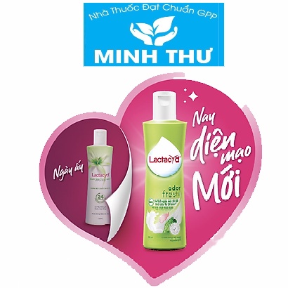 ✅[CHÍNH HÃNG] Dung dịch vệ sinh phụ nữ Lactacyd Odor Fresh Lá Trầu Không Ngăn Mùi 24H chai 250ml