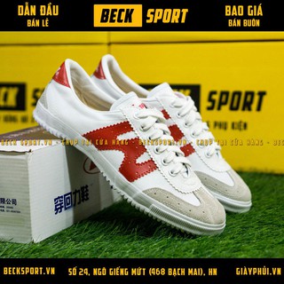 [Freeship]Giày Bata Chính Hãng Warrior Siêu Phủi W Trắng Đỏ