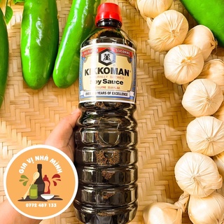 Nước tương kikkomam soy sauce 1lít-nước tương nhật