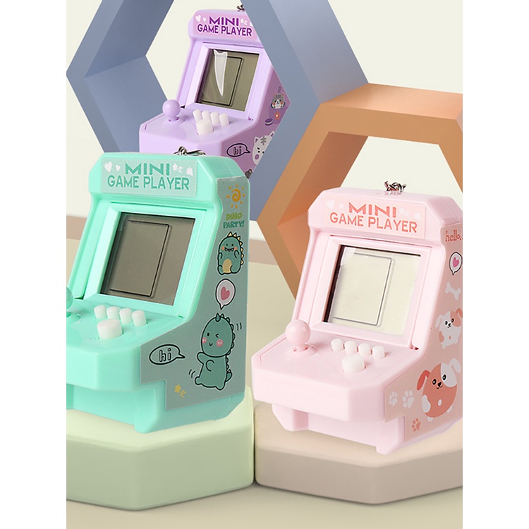 Máy chơi game mini cầm tay tetris màn hình lcd treo móc khóa