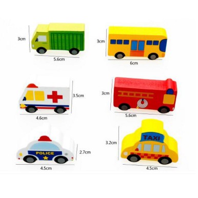 Bộ lắp ghép mô hình thành phố bằng gỗ nổi 3D 62pcs - đồ chơi trí tuệ sáng tạo