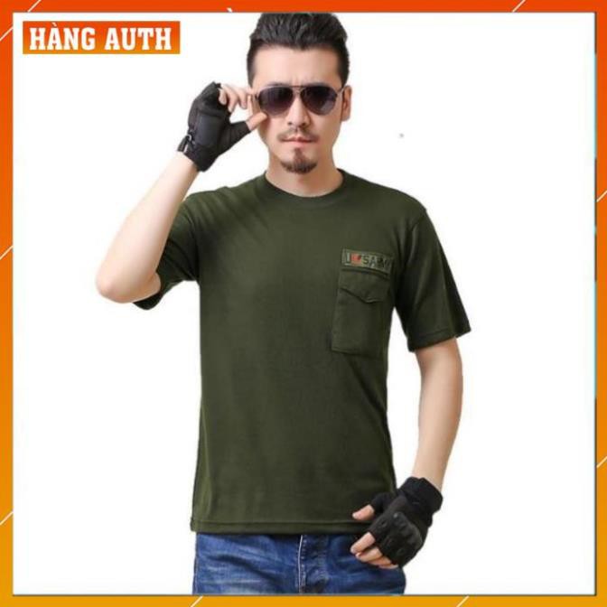 Áo Thun Nam Lính Mỹ US ARMY - Áo Phông Nam cotton Quân Đội Rằn Ri