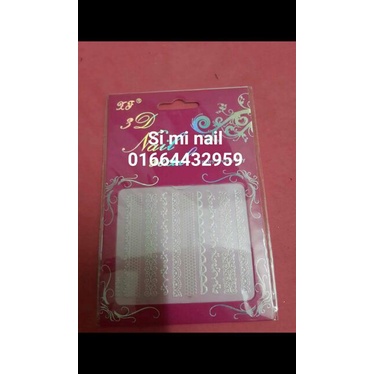 Hình dán 3d kiểu zen trang trí móng..