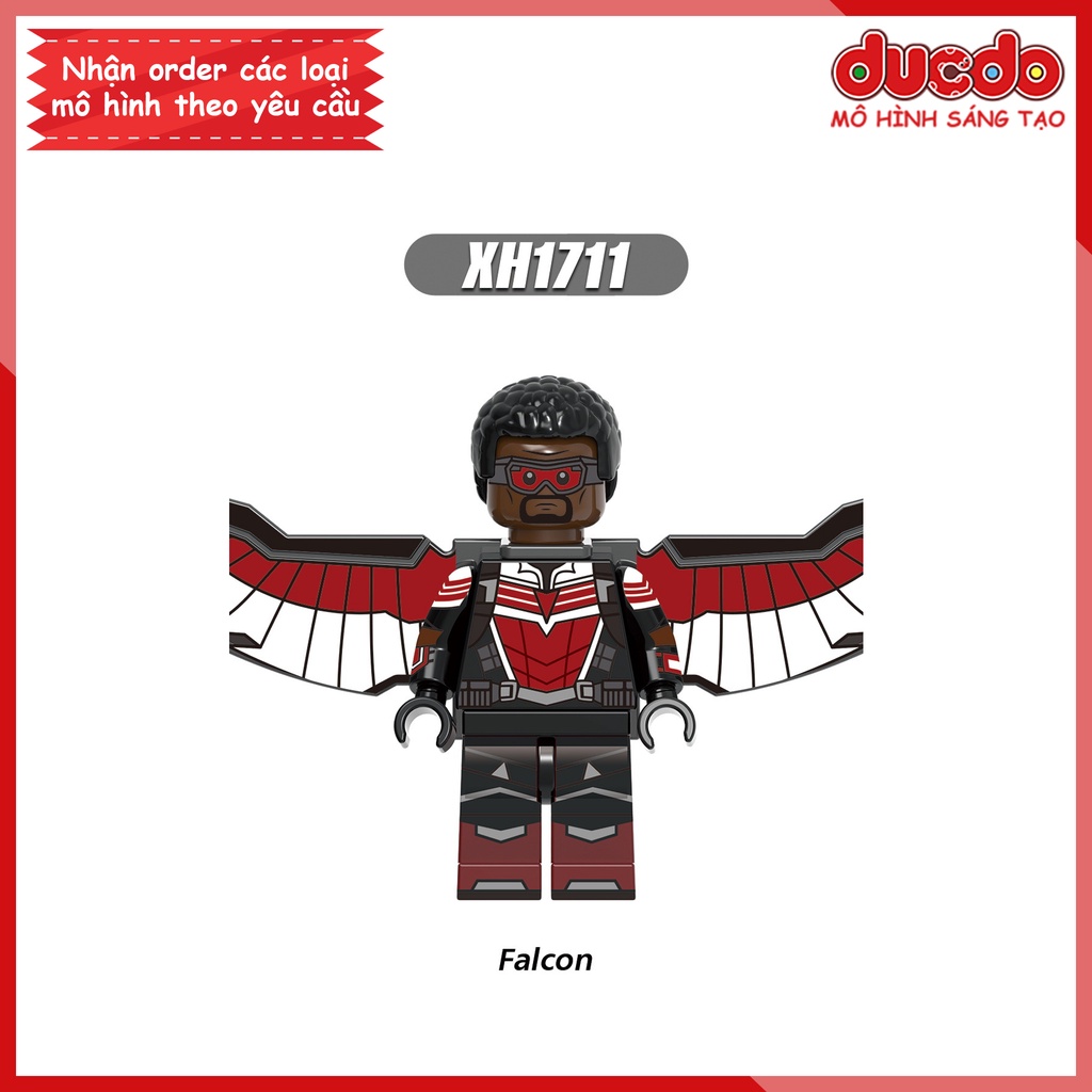 Minifigures các nhân vật trong Marvel Winter Soldier Falcon - Đồ chơi Lắp ghép Xếp hình Mini Mô hình Iron Man XINH X0313