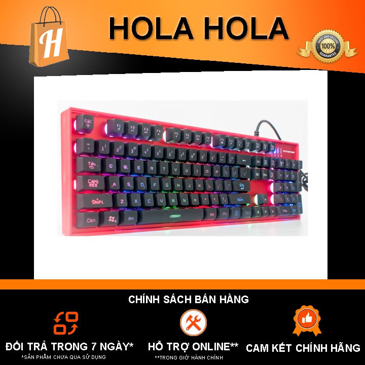 Bàn phím cơ Motospeed K86 Rainbow Gaming Keyboard (Trắng)