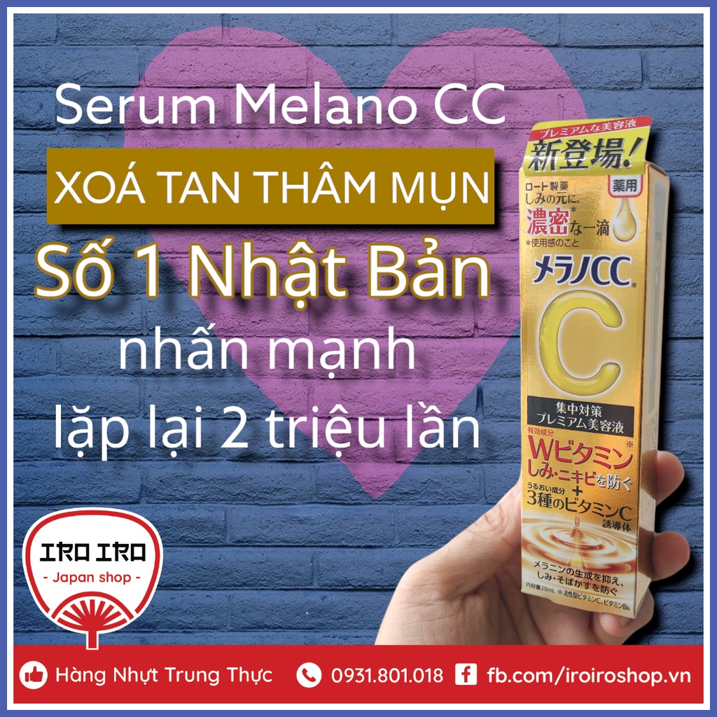 Tinh Chất ngăn ngừa Thâm Mụn Melano CC Serum Nhật Bản