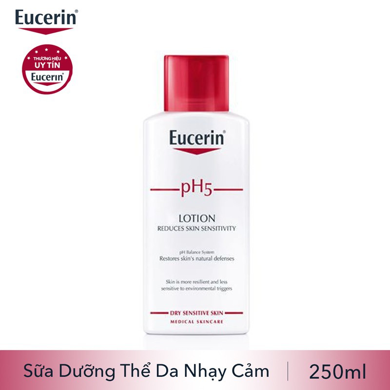 Eucerin Sữa dưỡng thể pH5 Lotion dưỡng ẩm dành cho da nhạy cảm 250ml