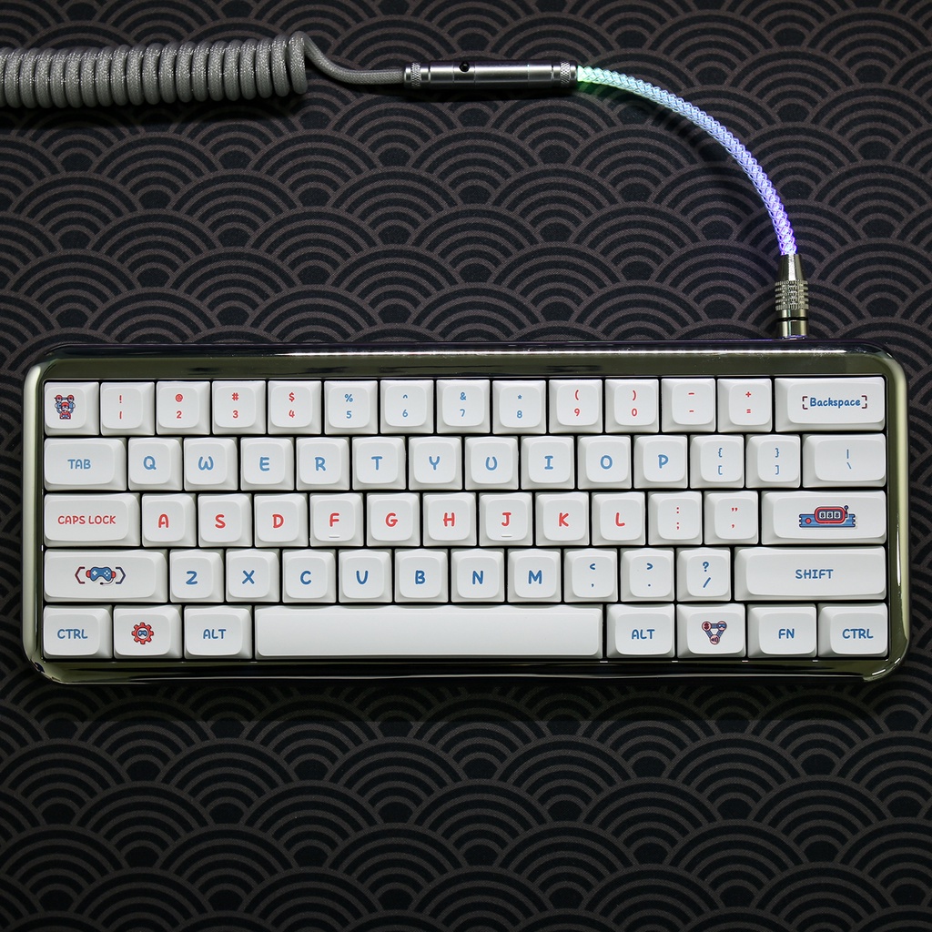 Keycap NERD 122 nút bàn phím cơ Profile XDA Thick PBT